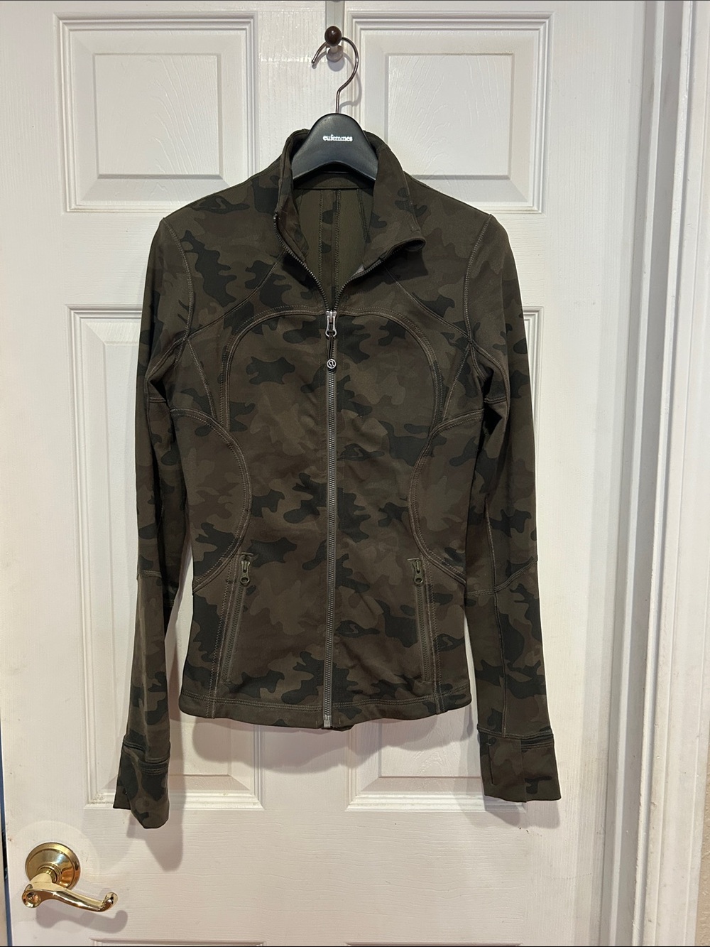 lululemon athletica Camo Zip Jacket in Olive
